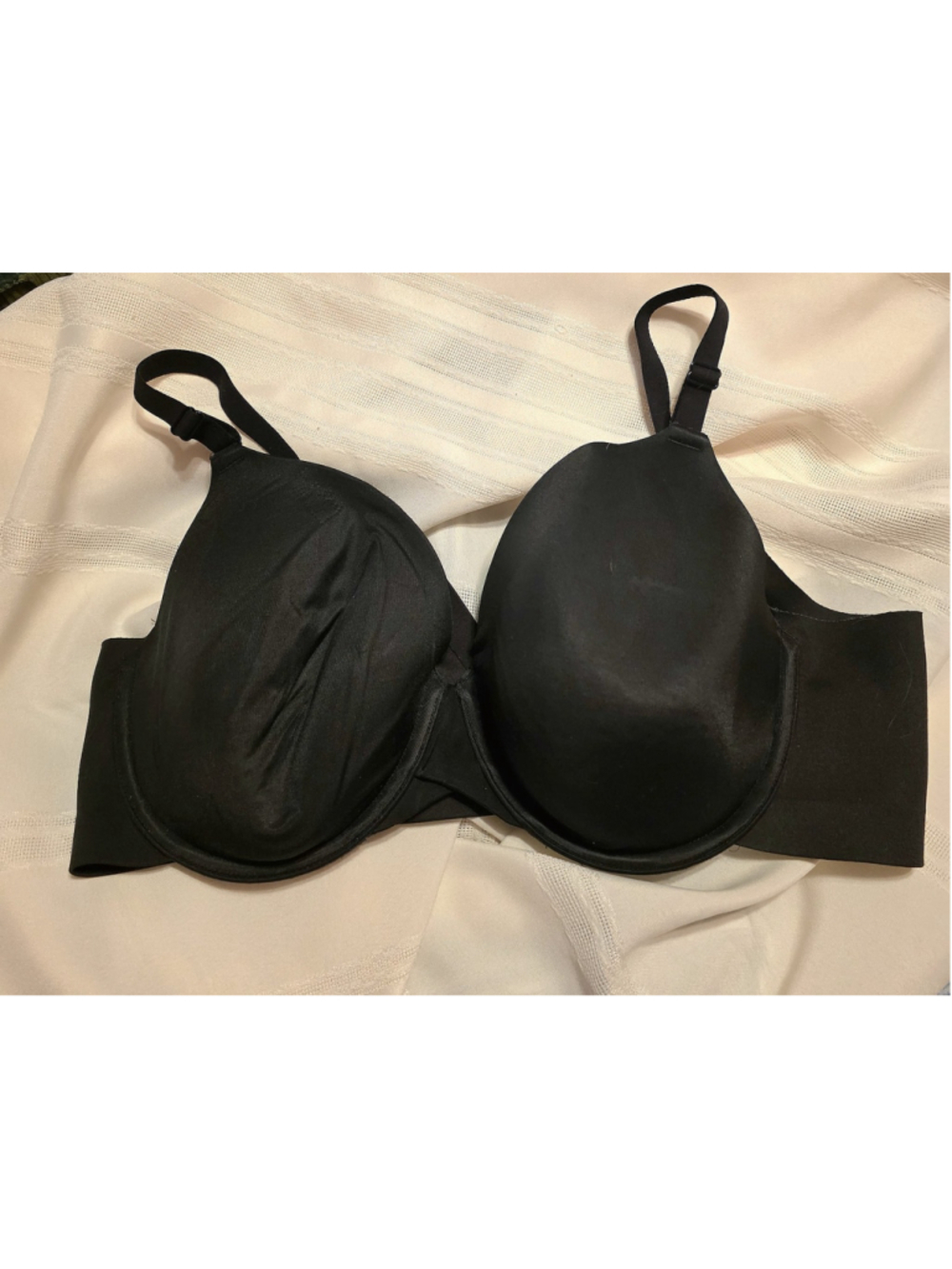 Cacique Bra 40D Black Lightly Lined Full Coverage Underwire